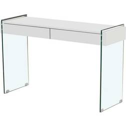 Dkd Home Decor Crystal White/Transparent Console Table 40x120cm
