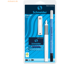 Schneider 5 x Füllhalter Ceod Classic weiß 6 TP blau Tintenlöscher