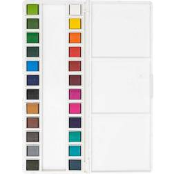 Rico Design Aquarellfarben, 24 x 1/2 Näpfchen