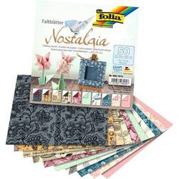 Folia folia Faltblätter Nostalgia, 150 x 150 mm, 50 Blatt