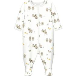 Name It Noos Nightsuit - Bright White/Farm Anim