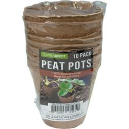 Biodegradable Peat Pots Set 10-piece