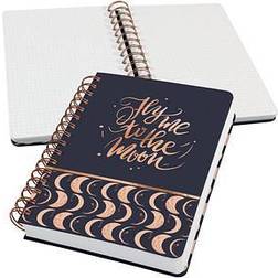 Sigel Jolie Spiral Notebook 16.8 x 21.5 cm 240 Pages Black Beige Apricot