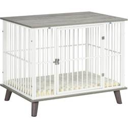 Pawhut Dog Crate Furniture, Pet Kennel Cage, Top