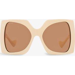 Gucci Blondie GG Oversized Square-Frame Acetate