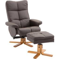 Homcom Modern Swivel Recliner Armchair