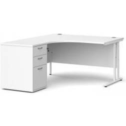 Dams International Corner 1400mm Writing Desk