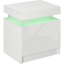 Homcom White Bedside Table