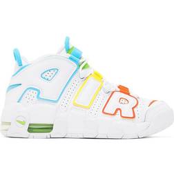 Nike Air More Uptempo GS - White/Opti Yellow/Safety Orange/Baltic Blue