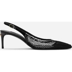 Dolce & Gabbana Slingback-Pumps aus Leder Schwarz