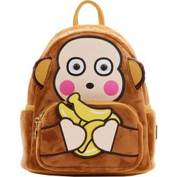 Sanrio Monkichi Cosplay Loungefly Mini Backpack - Brown/Yellow