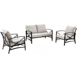 Crosley Furniture Kaplan Cream Outdoor Sofa