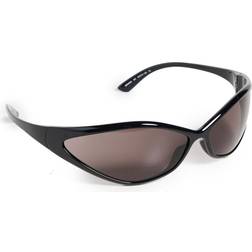 Balenciaga 90s Oval Sunglasses Black/Black/Grey One Size