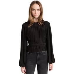 Frame Black Cutout Blouse