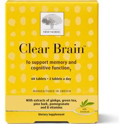 New Nordic Clear Brain Tablets Supports 60 pcs