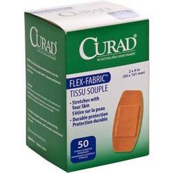 Medline Curad 2' X 4' Fabric Adhesive Bandages Natural 200 Total