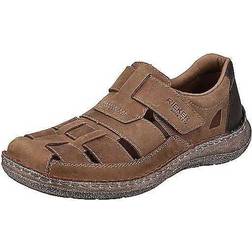 Rieker Brown, 46 Mens 03078 Extra Wide Fit Jesus Sandals Shoes