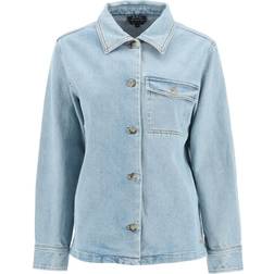 A.P.C. Blue Janice Denim Jacket Ial Washed Indigo FR