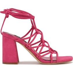 Nine West Glaven Ankle Wrap Sandals Suede