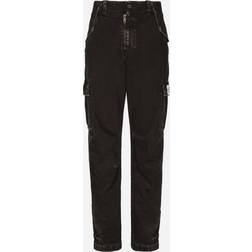 Dolce & Gabbana Cargohose aus Baumwolle Schwarz