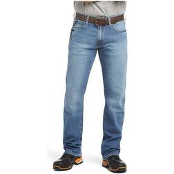 Ariat Men's Rebar M4 DuraBasic Relaxed Fit Bootcut Jeans Blue Haze