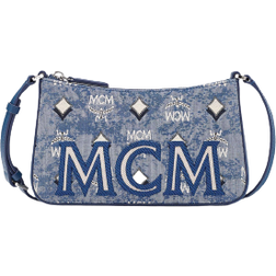 MCM Aren Shoulder Bag Mini - Blue