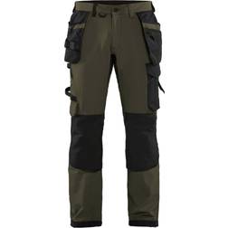 Blåkläder 1522 Stretch Pocket Trousers - Olive Green/Black