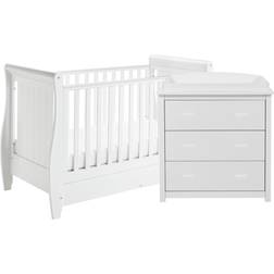 Babymore Stella 2 Piece Nursery Furniture Set White