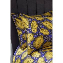 Edinburgh Weavers Magali Leaf Premium Pillow Case Yellow