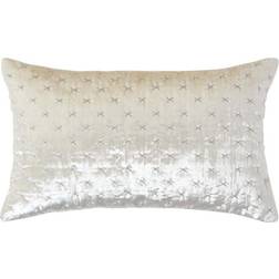 Homescapes Cream, Crushed Cushion Cover Natural, White