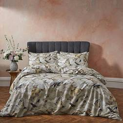Edinburgh Weavers EW Flyway Elegant Duvet Cover Green, Beige, Natural, White