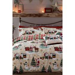 Furn Jolly Santa Christmas Duvet Cover Multicolour