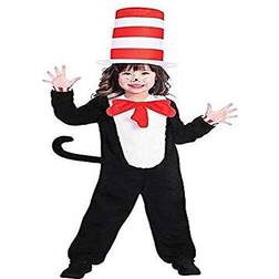 Amscan Kid's Cat in the Hat Jumpsuit