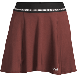 Casall Court Elastic Skirt - Mahogany Red