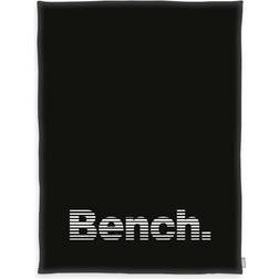 Bench Kuscheldecke Modern Filz Schwarz, Grün, Weiß