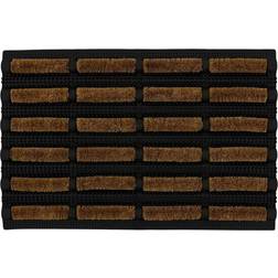 JVL Nimbus Rubber Coir Scraper Brown, Black