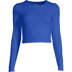 Casall Crop Long Sleeve T-shirt - Digital Blue