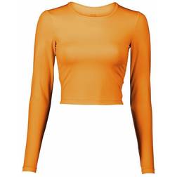 Casall Crop Long Sleeve T-shirt - Sunset Yellow