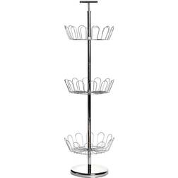 Premier Housewares Revolving Silver Stand Shoe Rack