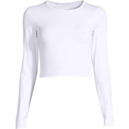 Casall Crop Long Sleeve T-shirt - White