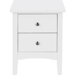 Core Products Como White Bedside Table 38x38cm