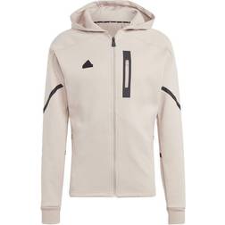 adidas Designed for Gameday Full-Zip Hoodie - Wonder Taupe