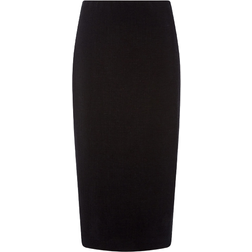 Roman Stretch Jersey Textured Pencil Skirt - Black