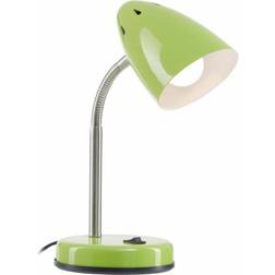 Premier Housewares Green Gloss Desk Table Lamp