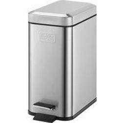 Black & Decker + 5L Slimline Soft Close Pedal Bin