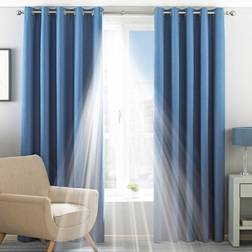 Riva Home Eclipse Mörkläggningsöljettgardiner Polyester 117 x 183 cm