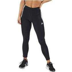 adidas Essentials 3-Stripes High-Waisted Leggings - Black/White