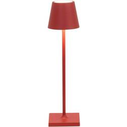 Zafferano Poldina Mikro Uppladdningsbar Lampa 27,5 cm IP65 Röd Bordslampa
