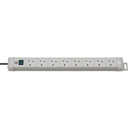 Brennenstuhl Premium-Line, 8-way extension lead, Light Grey