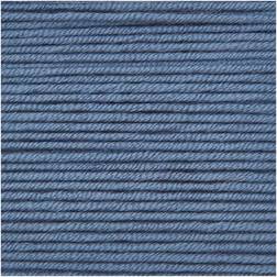 Knitting Wool Creative Silky Touch Coloured Washable Yarn Denim Blue